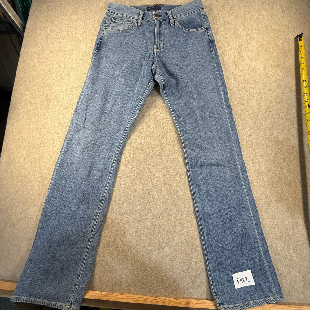 Agave Denim Waterman Relaxed Straight Leg Jeans Light Wash Blue Mens 30 USA Made
